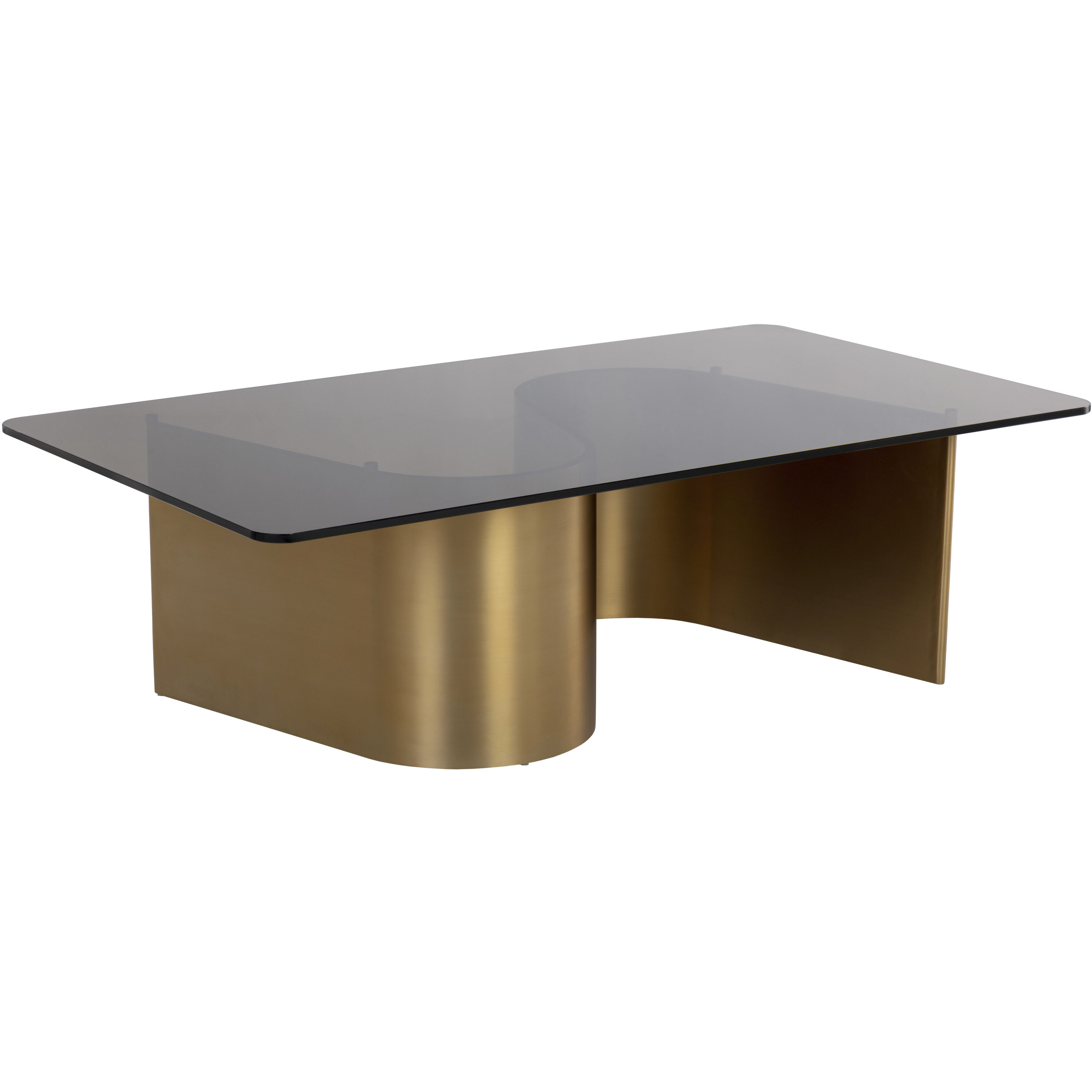 Whisper 54 X 30 inch Brown / Gold Coffee Table